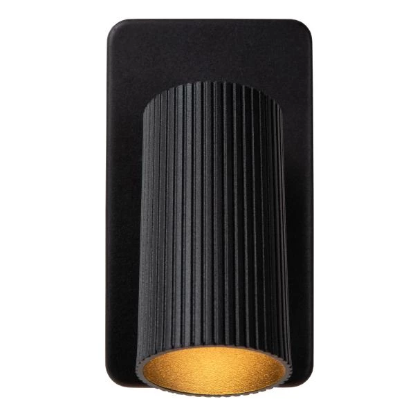 Lucide CLUBS - Lámpara de cabecera / Lámpara de pared - 1xGU10 - Negro - detalle 1